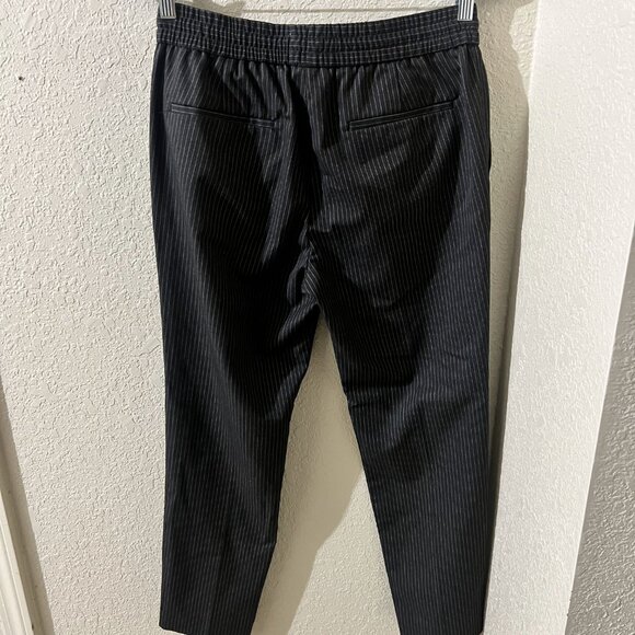 Topman Drawstring Style Pinstripe Trouser Trousers Pants 30x30 Charcoal Gray EUC - Picture 3 of 5